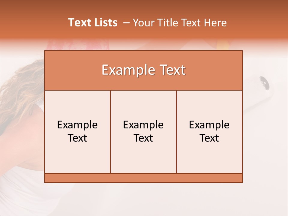 Girl Gorgeous Paintbrush PowerPoint Template