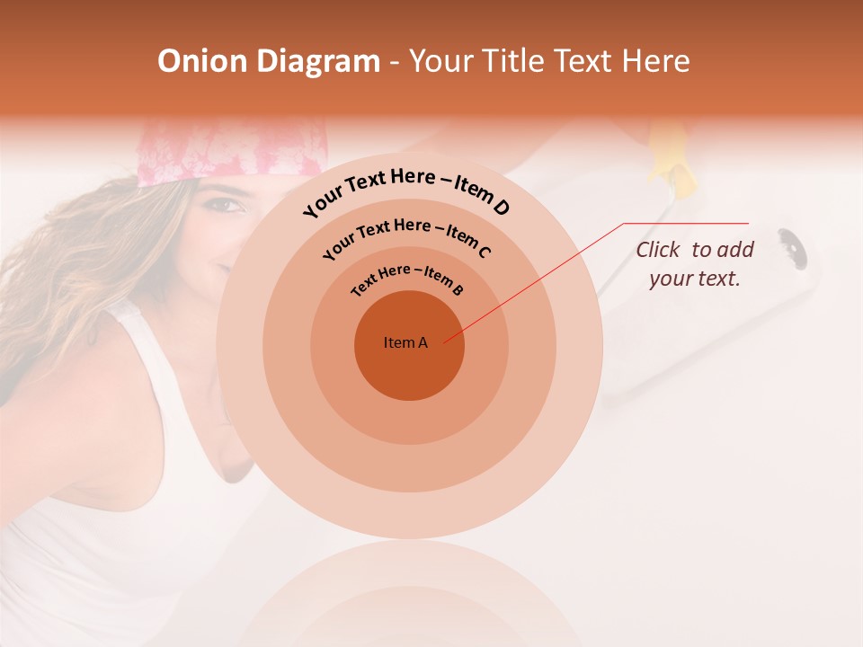 Girl Gorgeous Paintbrush PowerPoint Template