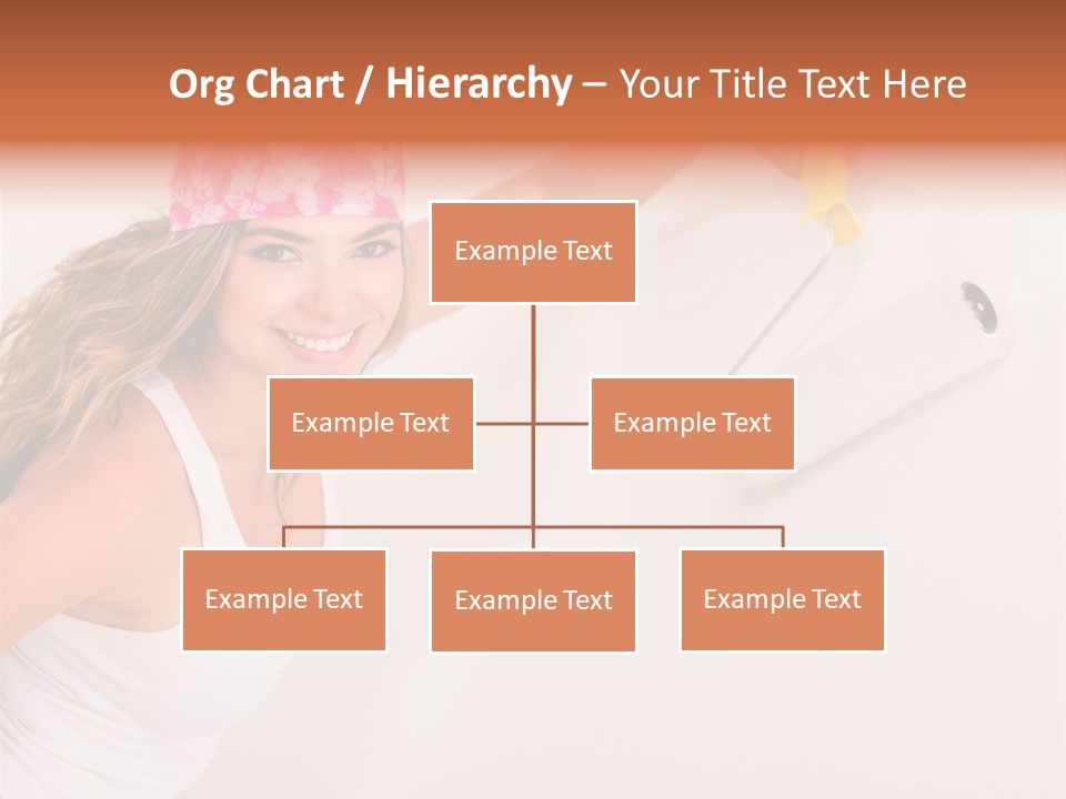 Girl Gorgeous Paintbrush PowerPoint Template