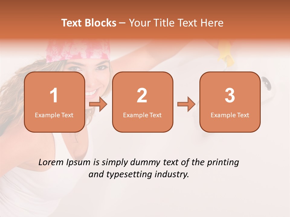 Girl Gorgeous Paintbrush PowerPoint Template