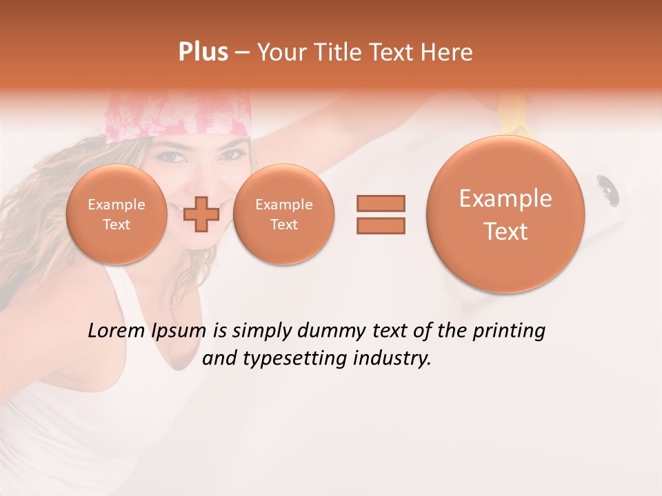 Girl Gorgeous Paintbrush PowerPoint Template