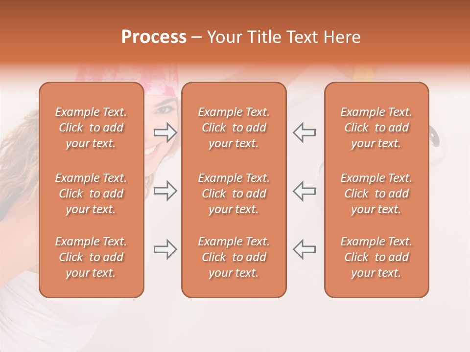 Girl Gorgeous Paintbrush PowerPoint Template