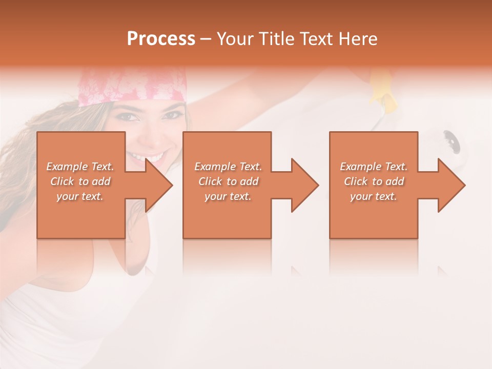 Girl Gorgeous Paintbrush PowerPoint Template