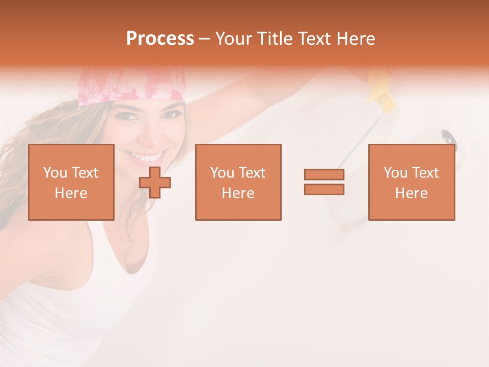 Girl Gorgeous Paintbrush PowerPoint Template