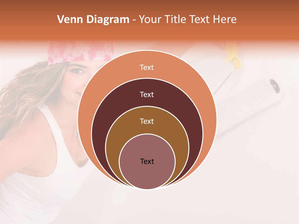 Girl Gorgeous Paintbrush PowerPoint Template