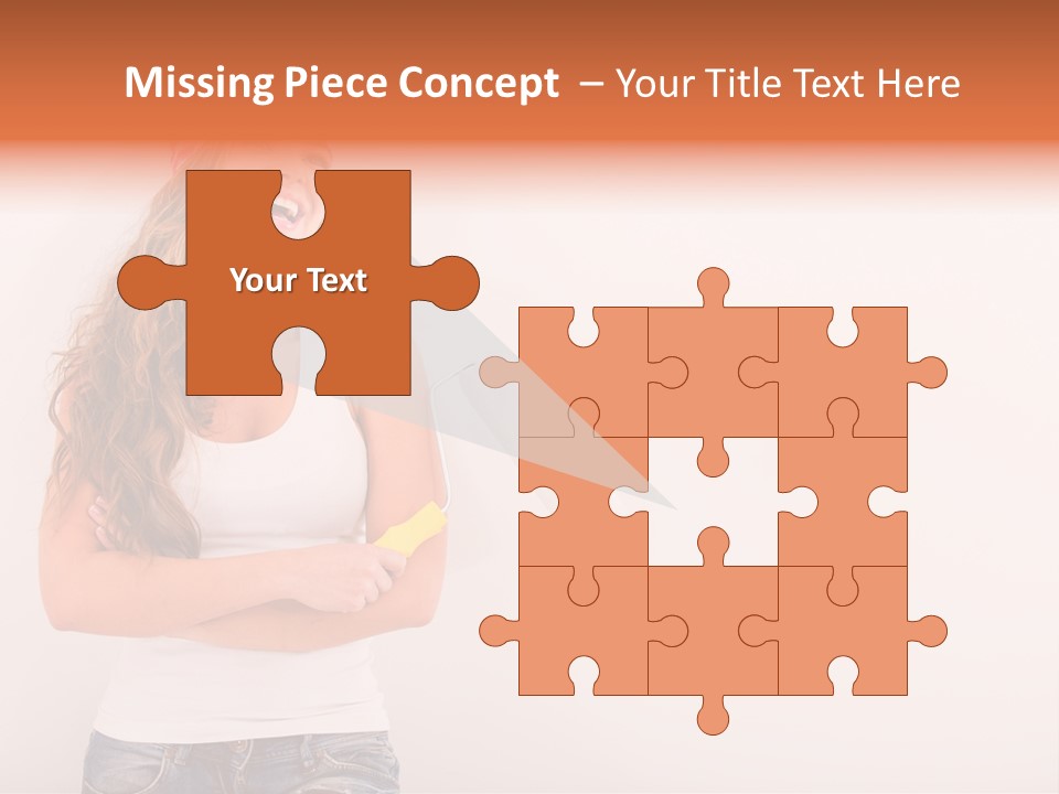 Roller Person Smiling PowerPoint Template