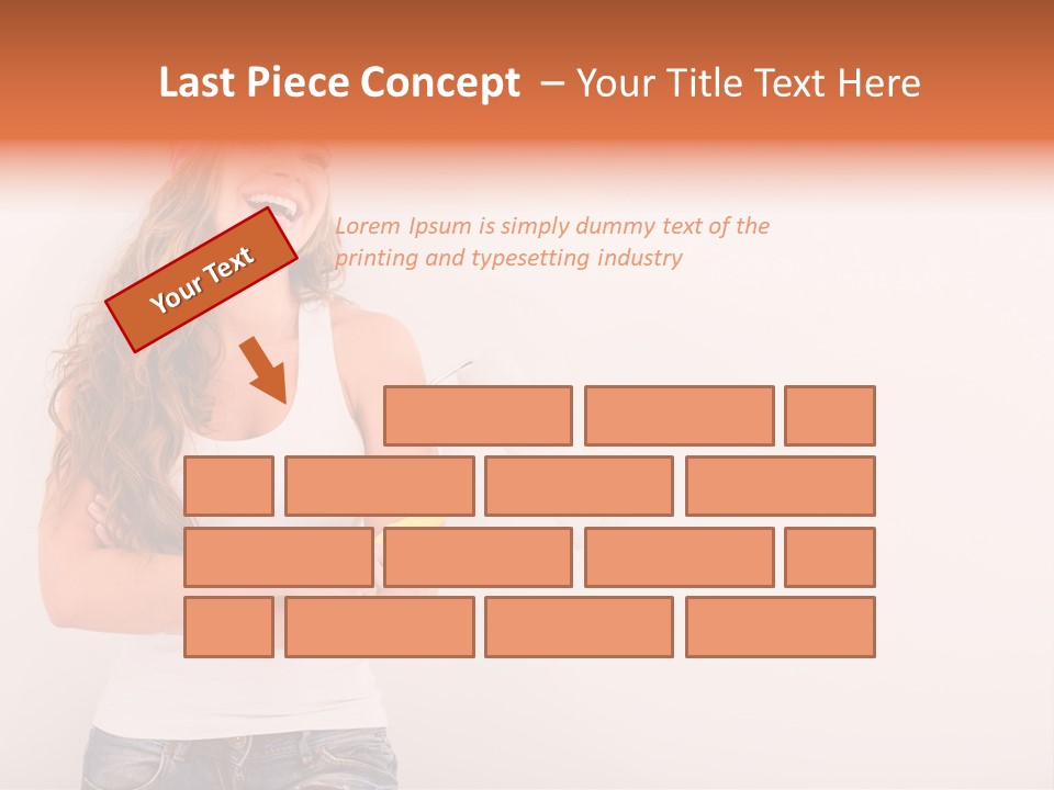 Roller Person Smiling PowerPoint Template