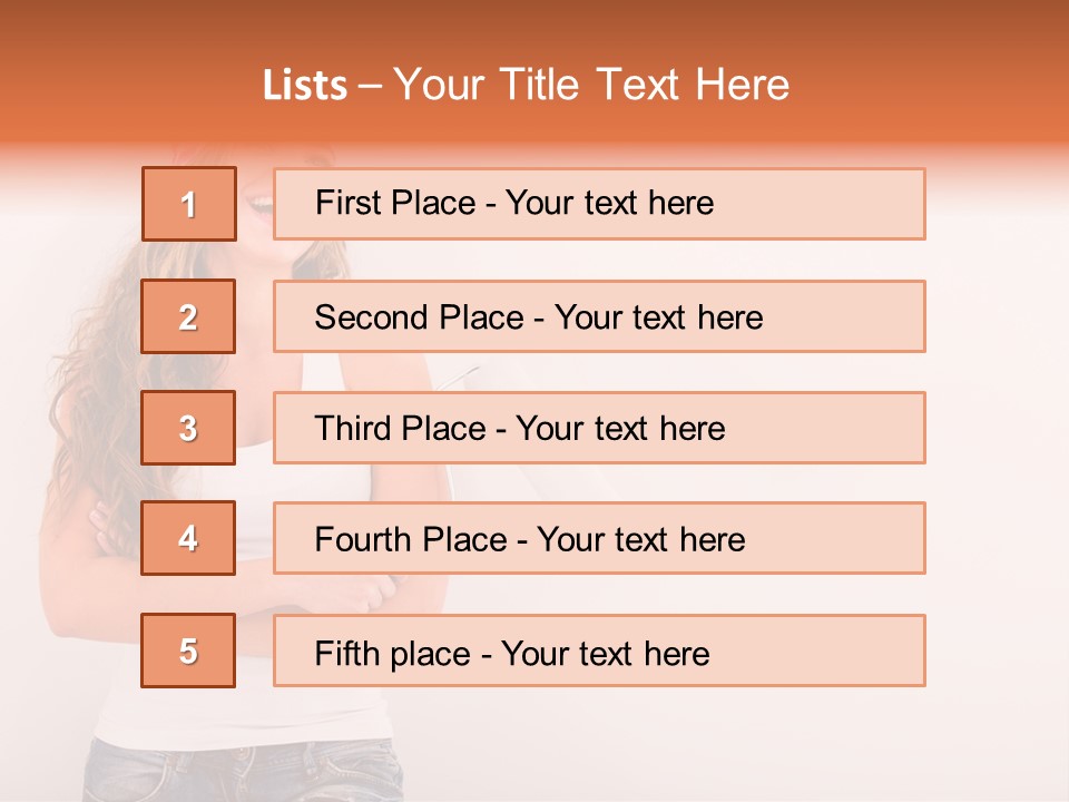 Roller Person Smiling PowerPoint Template