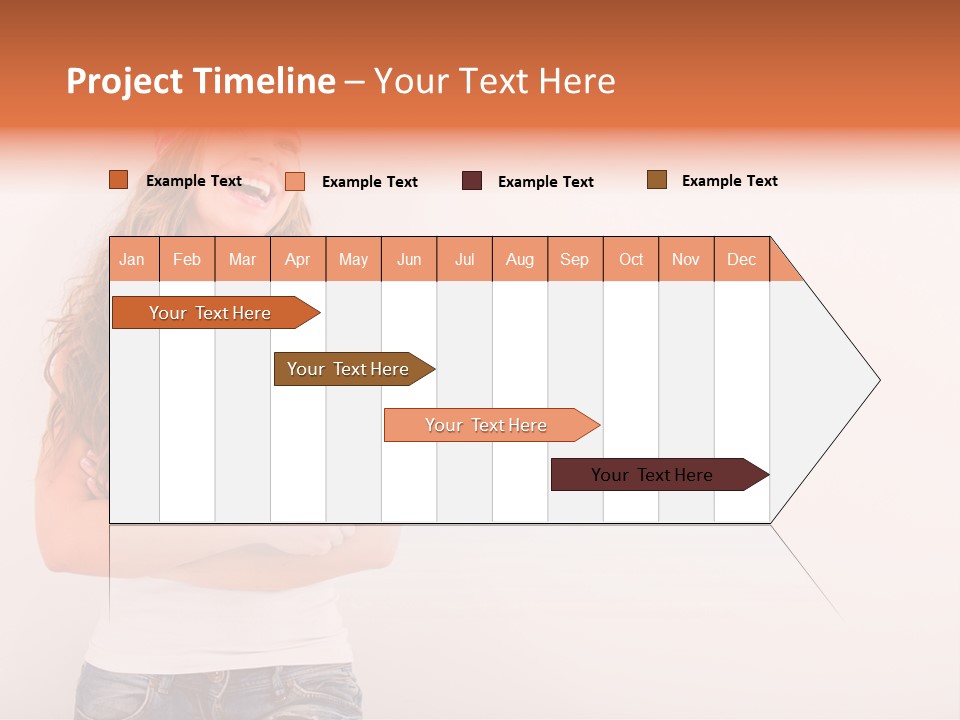 Roller Person Smiling PowerPoint Template