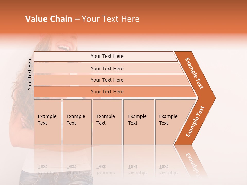 Roller Person Smiling PowerPoint Template