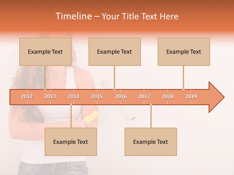 Roller Person Smiling PowerPoint Template