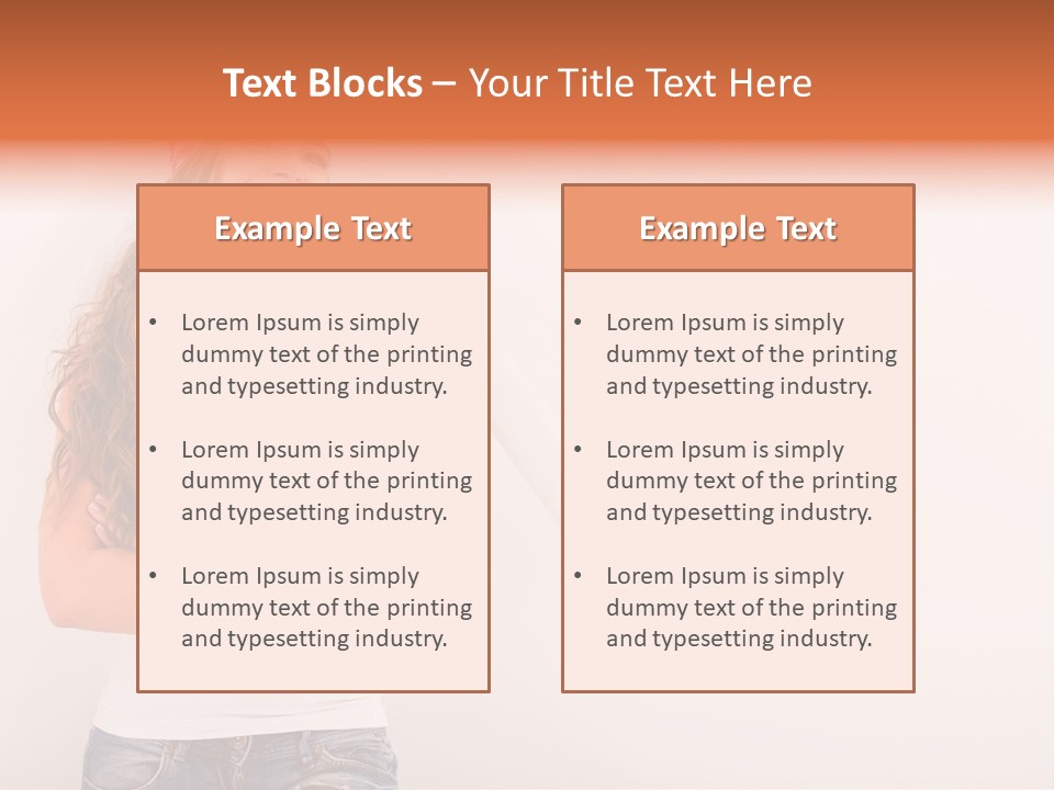 Roller Person Smiling PowerPoint Template
