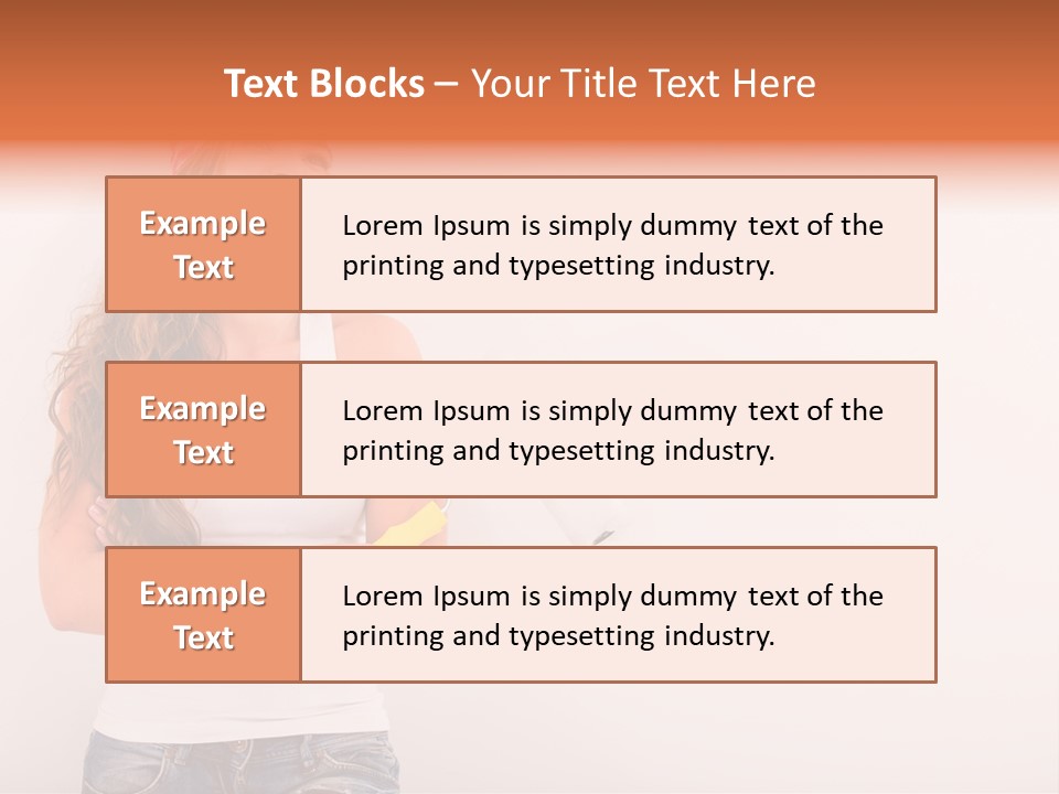 Roller Person Smiling PowerPoint Template