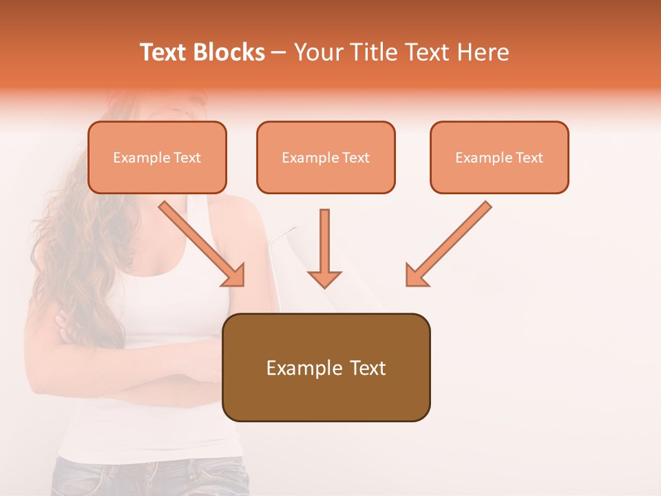 Roller Person Smiling PowerPoint Template