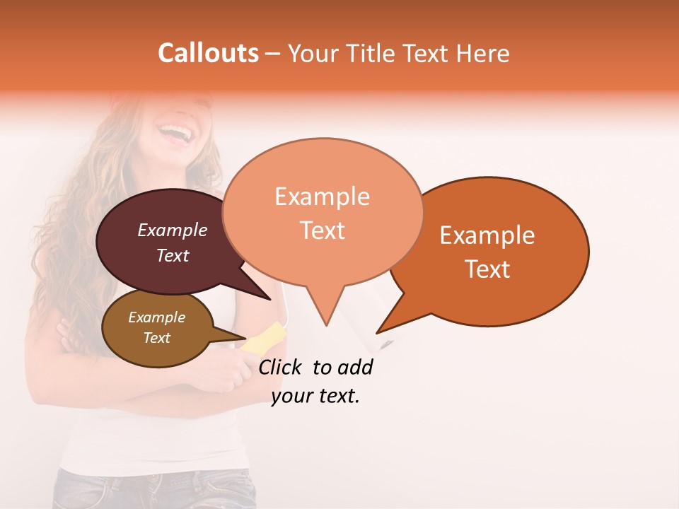 Roller Person Smiling PowerPoint Template