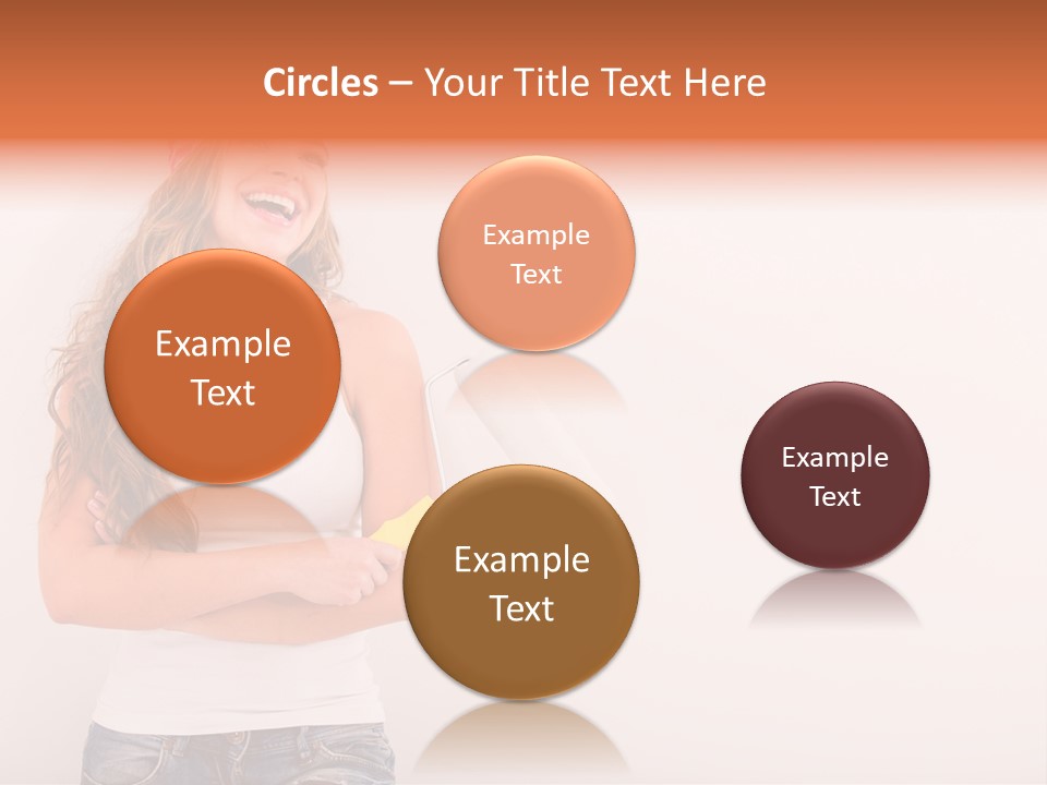 Roller Person Smiling PowerPoint Template