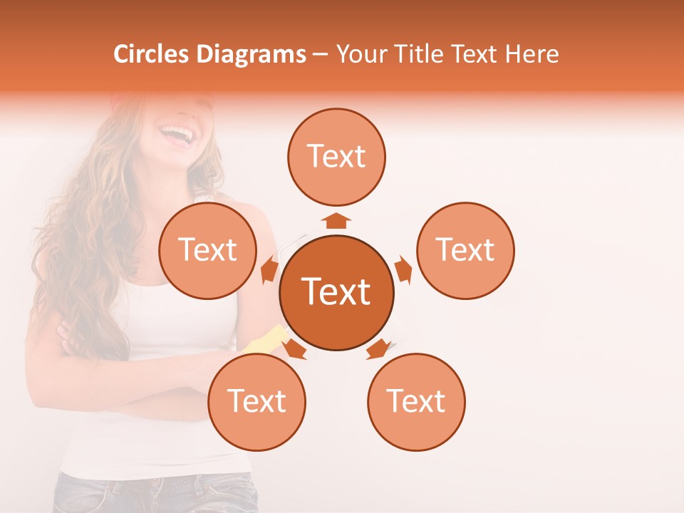 Roller Person Smiling PowerPoint Template