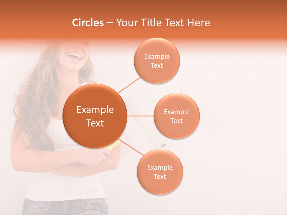 Roller Person Smiling PowerPoint Template