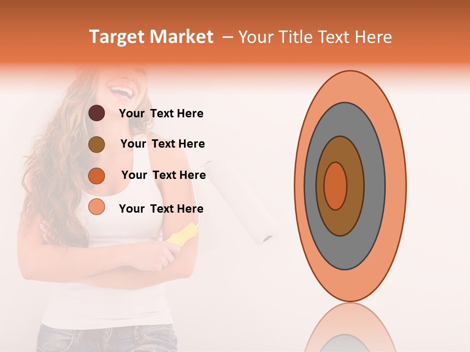 Roller Person Smiling PowerPoint Template