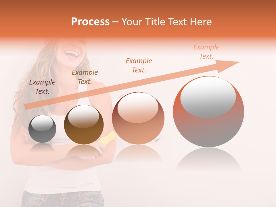 Roller Person Smiling PowerPoint Template