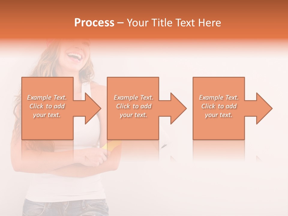 Roller Person Smiling PowerPoint Template