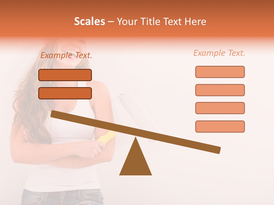 Roller Person Smiling PowerPoint Template