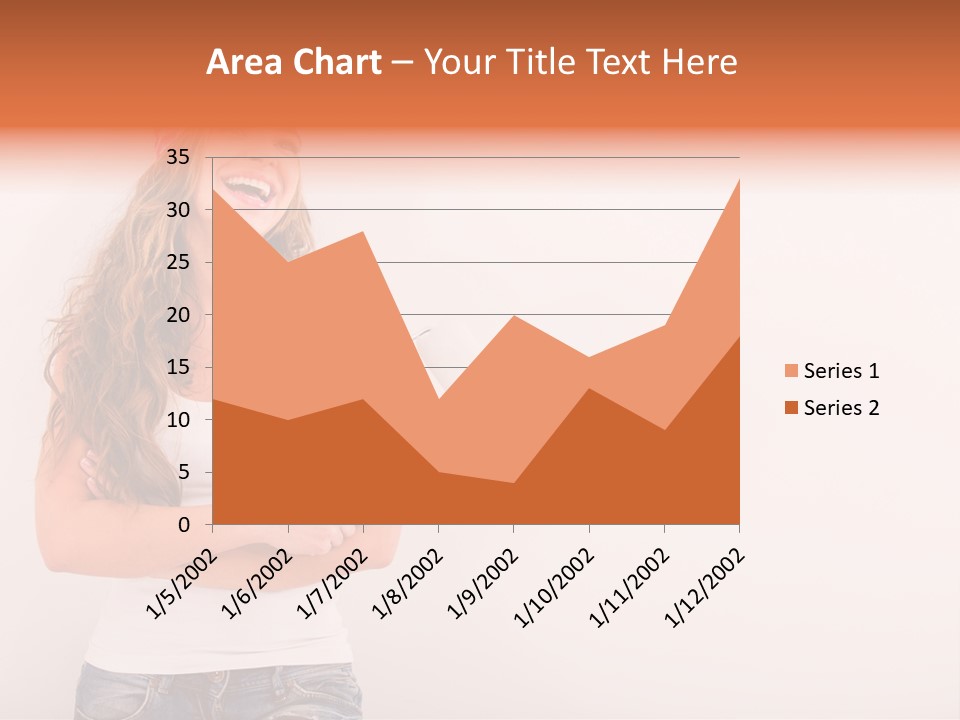 Roller Person Smiling PowerPoint Template