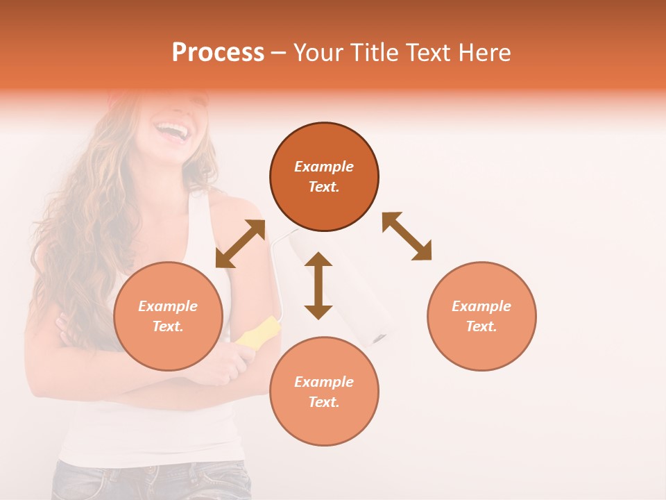 Roller Person Smiling PowerPoint Template