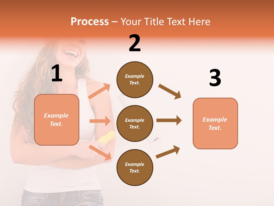 Roller Person Smiling PowerPoint Template