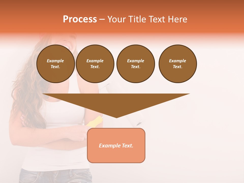 Roller Person Smiling PowerPoint Template