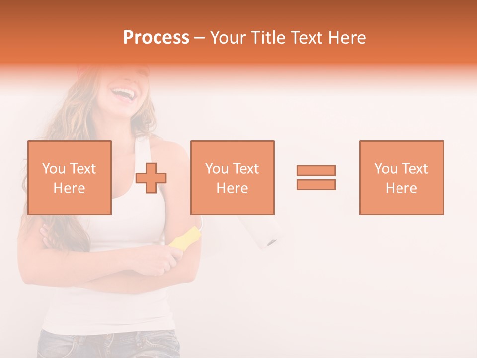 Roller Person Smiling PowerPoint Template
