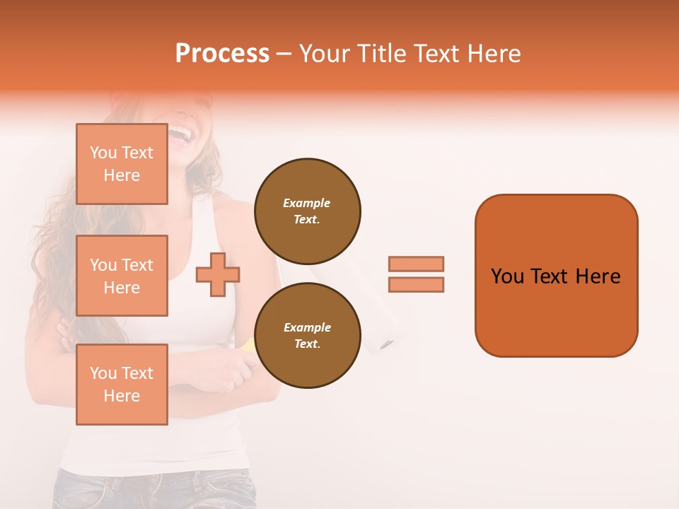 Roller Person Smiling PowerPoint Template