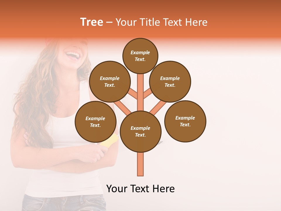 Roller Person Smiling PowerPoint Template