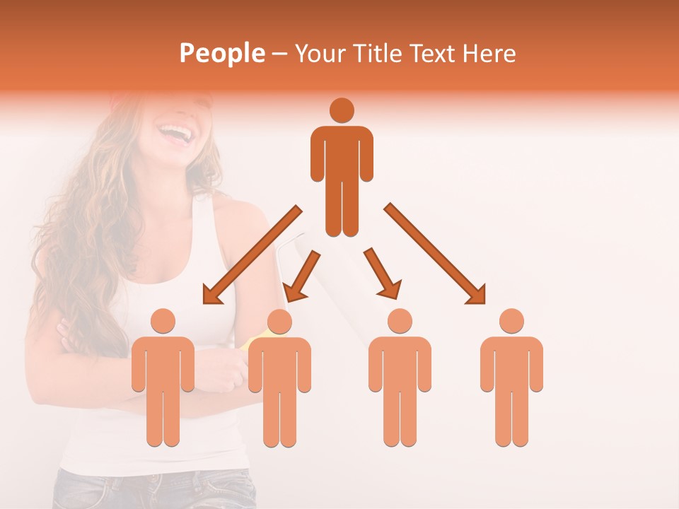 Roller Person Smiling PowerPoint Template