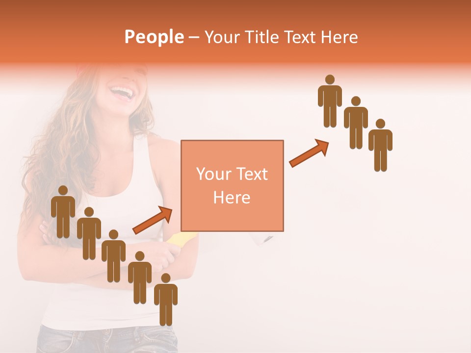 Roller Person Smiling PowerPoint Template