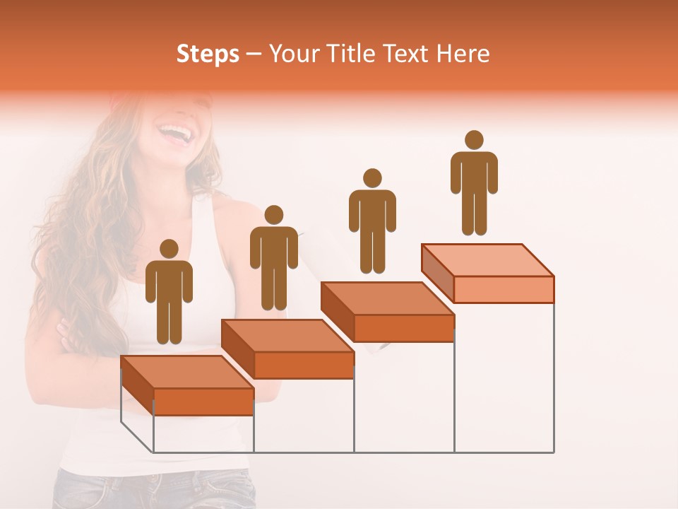 Roller Person Smiling PowerPoint Template