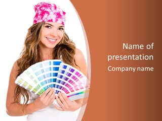 Isolated White Young PowerPoint Template