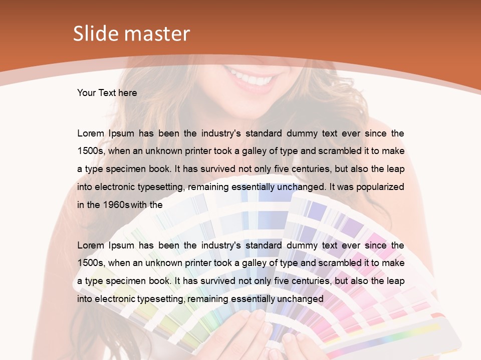 Isolated White Young PowerPoint Template