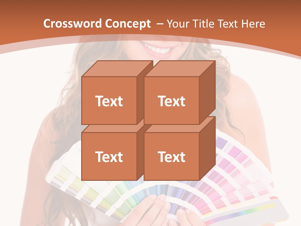 Isolated White Young PowerPoint Template