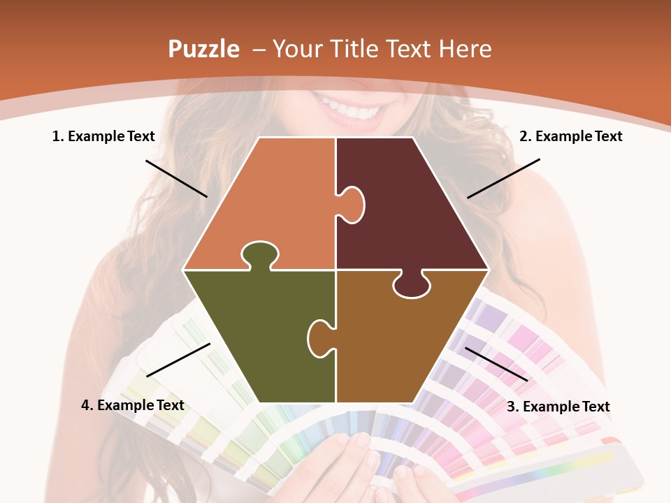 Isolated White Young PowerPoint Template