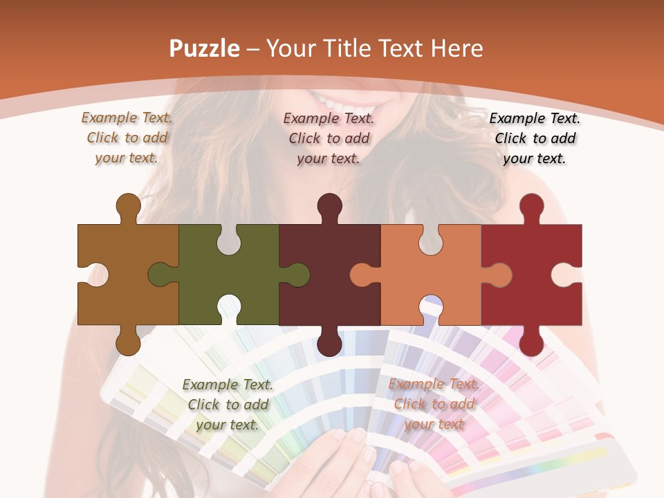 Isolated White Young PowerPoint Template