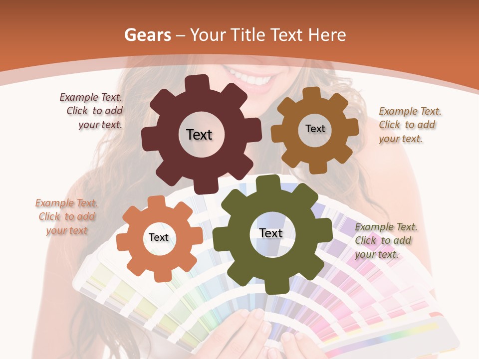 Isolated White Young PowerPoint Template