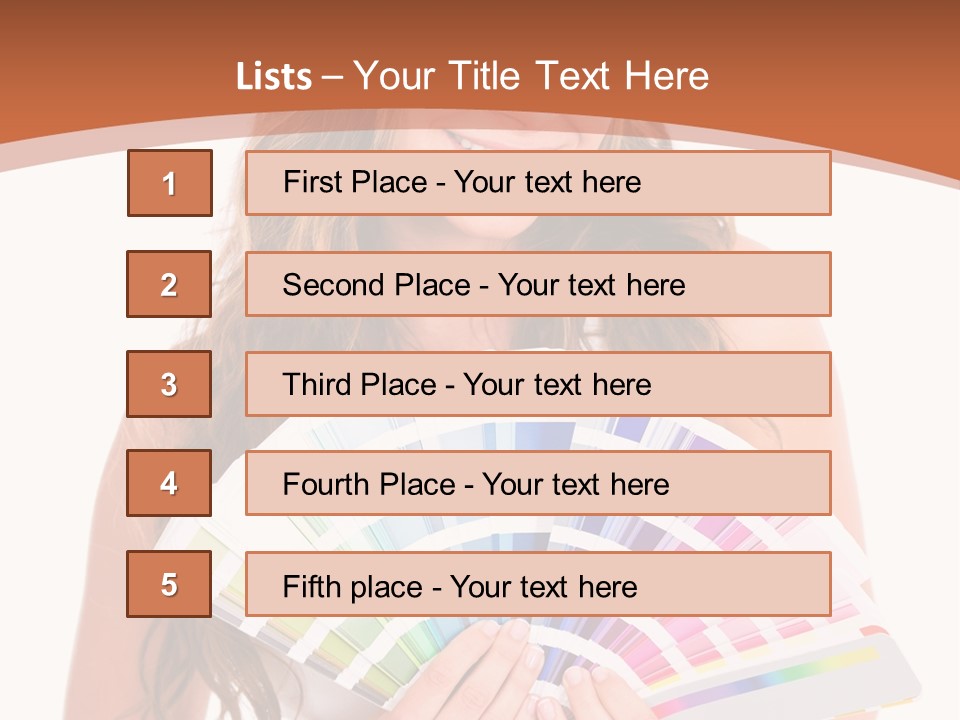 Isolated White Young PowerPoint Template
