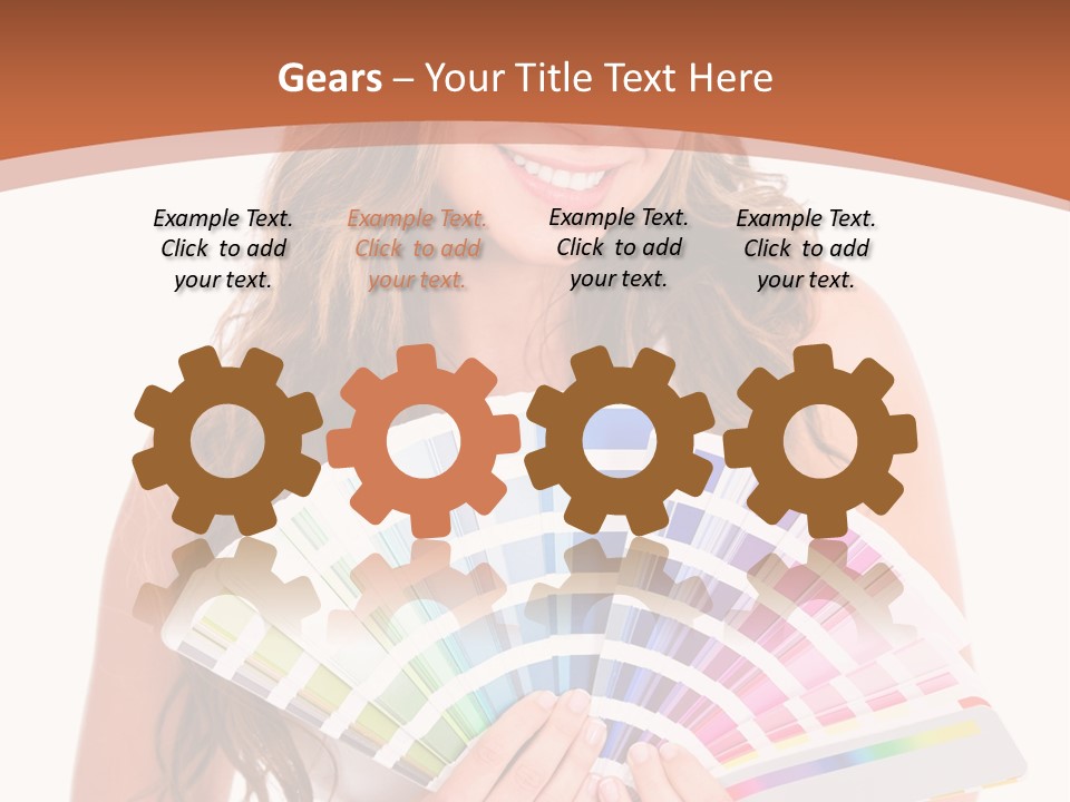 Isolated White Young PowerPoint Template