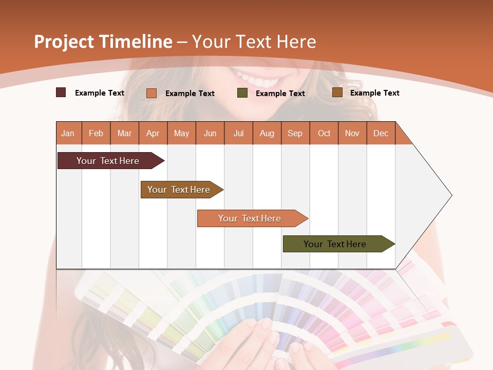 Isolated White Young PowerPoint Template