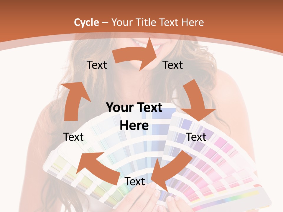 Isolated White Young PowerPoint Template