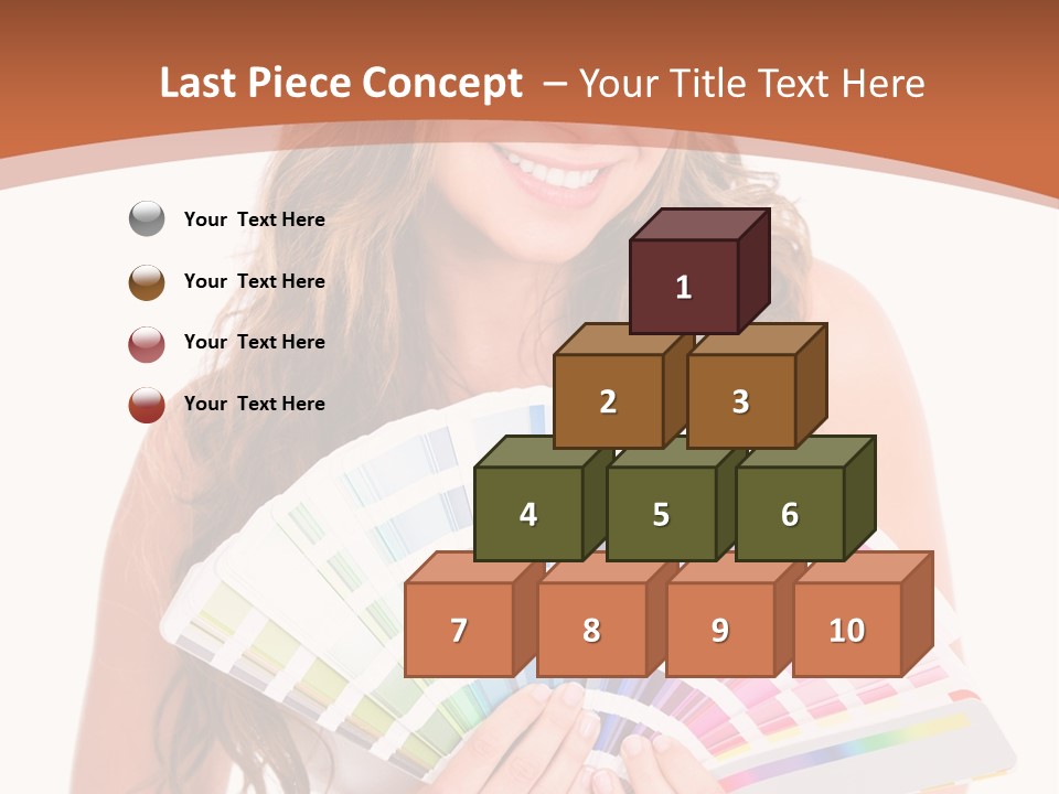 Isolated White Young PowerPoint Template