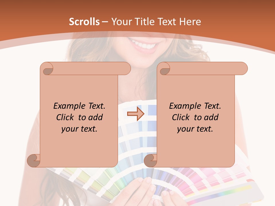 Isolated White Young PowerPoint Template