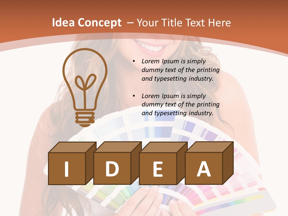 Isolated White Young PowerPoint Template