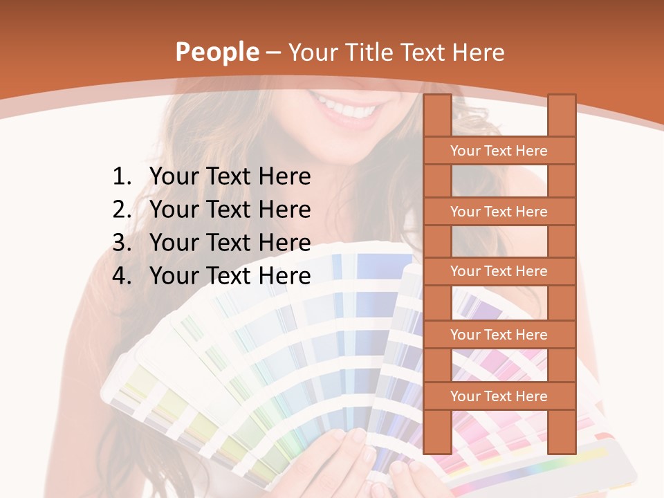 Isolated White Young PowerPoint Template